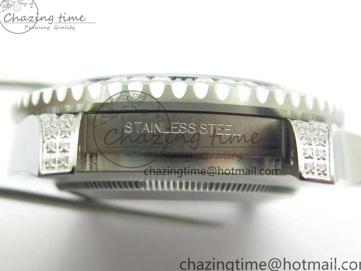 Jubilee Bezel Best II Blue Diamonds GMF Red SA3285 CHS Steel 904L Black On Dial V3 GMT-Master Bracelet Edition 0401